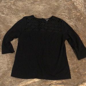 The limited black lace detail top
